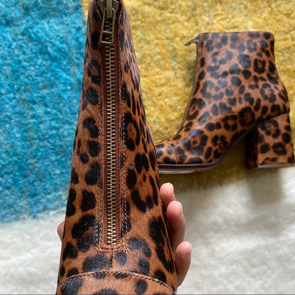 Madewell | NIB! The Amalia Zip Boot Leopard - Picture 6 of 11